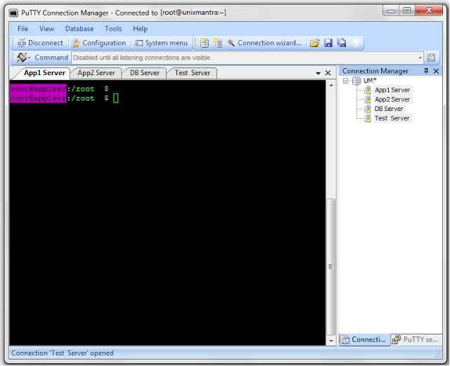 An unexpected error Occurredusing PuTTY Connection Manager